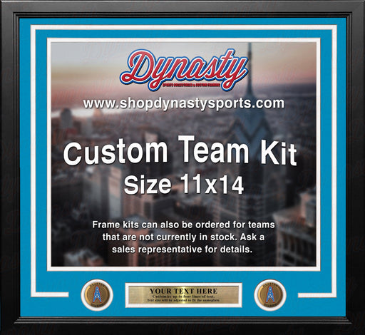 Houston Oilers Throwback Custom NFL Football 11x14 Picture Frame Kit (Multiple Colors) - for just $47.99! 