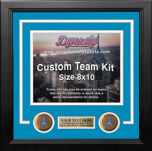 Houston Oilers Throwback Custom NFL Football 8x10 Picture Frame Kit (Multiple Colors) - for just $36.99! 