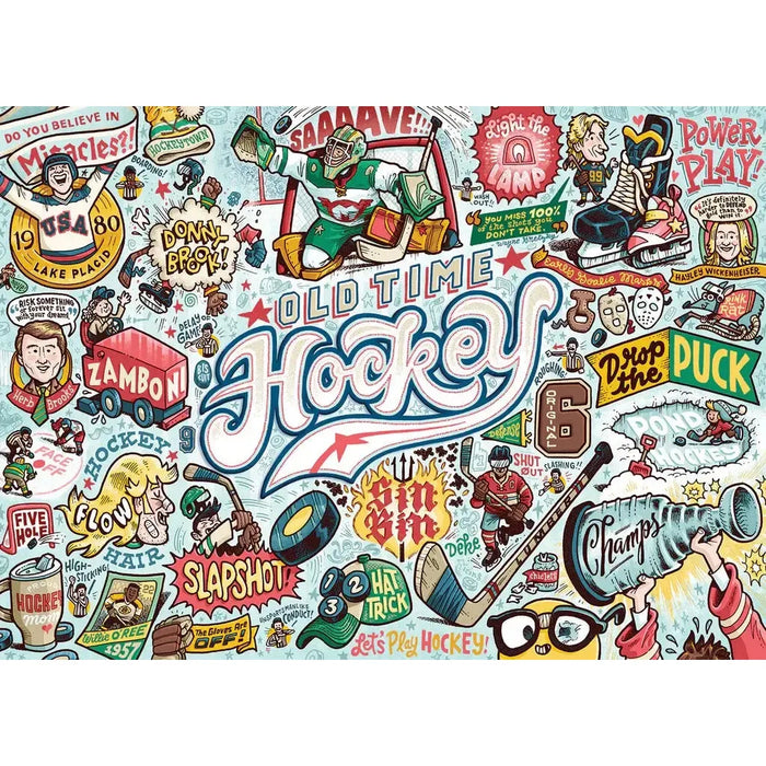 Old Time Hockey "Something's Amiss!" 1000 Piece Jigsaw Puzzle PuzzleTwist - for just $25.99! 