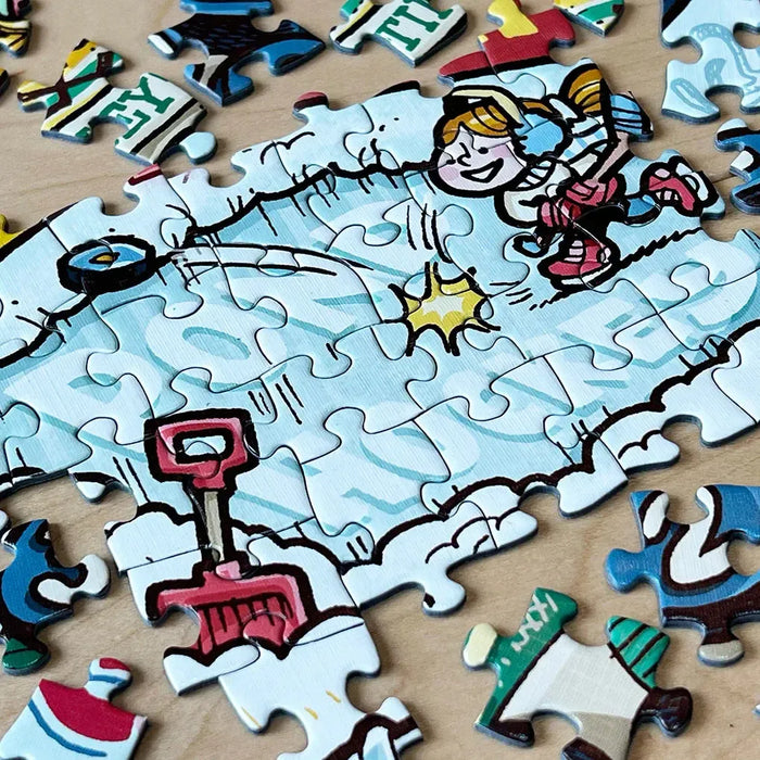 Old Time Hockey "Something's Amiss!" 1000 Piece Jigsaw Puzzle PuzzleTwist - for just $25.99! 