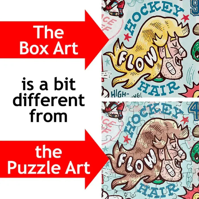 Old Time Hockey "Something's Amiss!" 1000 Piece Jigsaw Puzzle PuzzleTwist - for just $25.99! 