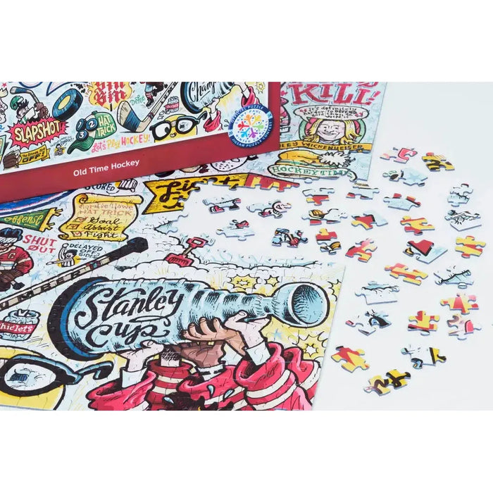 Old Time Hockey "Something's Amiss!" 1000 Piece Jigsaw Puzzle PuzzleTwist - for just $25.99! 