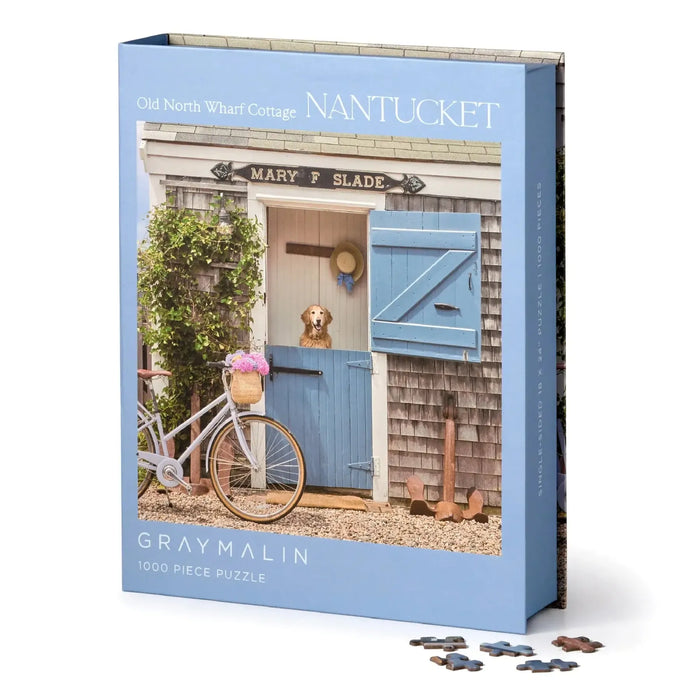 Old Wharf Cottage Nantucket 1000 Piece Jigsaw Puzzle Galison - for just $29.99! 