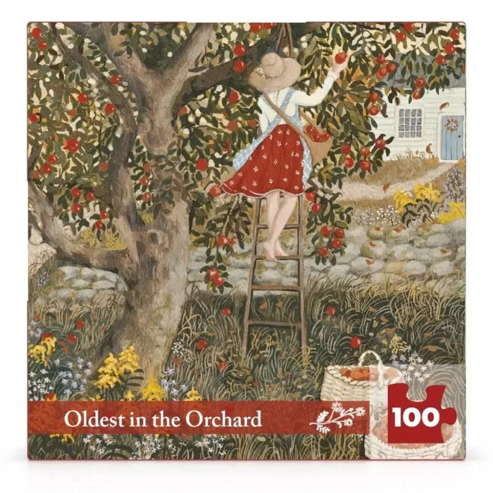 Oldest in the Orchard by Loré Pemberton 100 Piece Mini Jigsaw Puzzle NYPC - for just $14.99! 