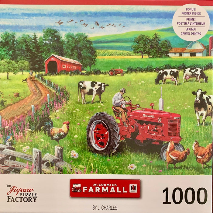 On the Farm McCormick Farmall 1000 Piece Jigsaw Puzzle Leap Year - for just $14.99! 