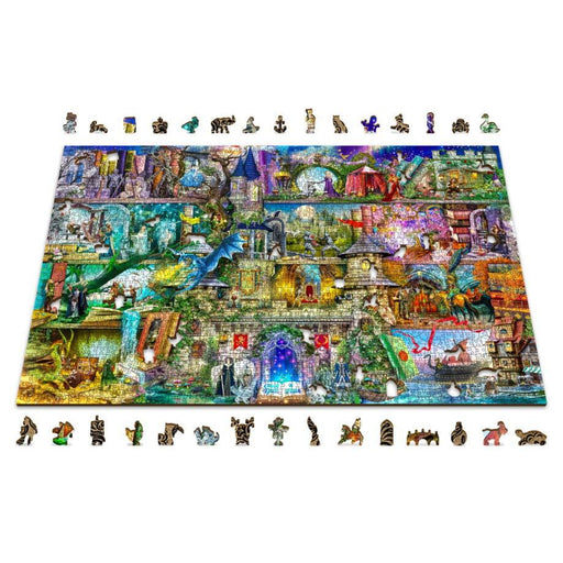 Once Upon a Fairytale 2000 Piece Wood Jigsaw Puzzle Wooden City - for just $79.99! 