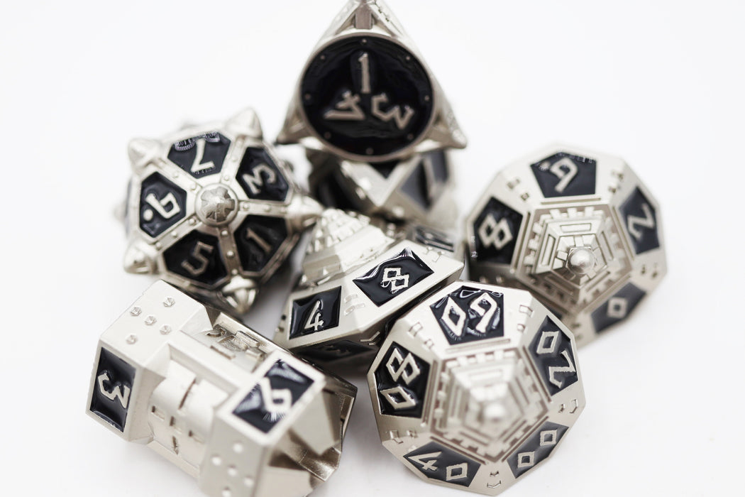 Dice 51: Onyx Ethers - Metal RPG Dice Set - for just $44.99! 