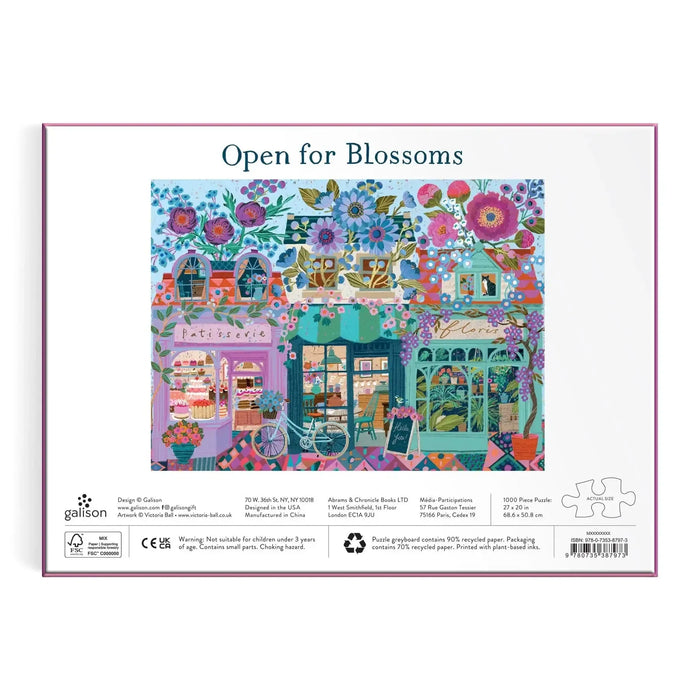 Open for Blossoms 1000 Piece Jigsaw Puzzle Galison - for just $19.99! 