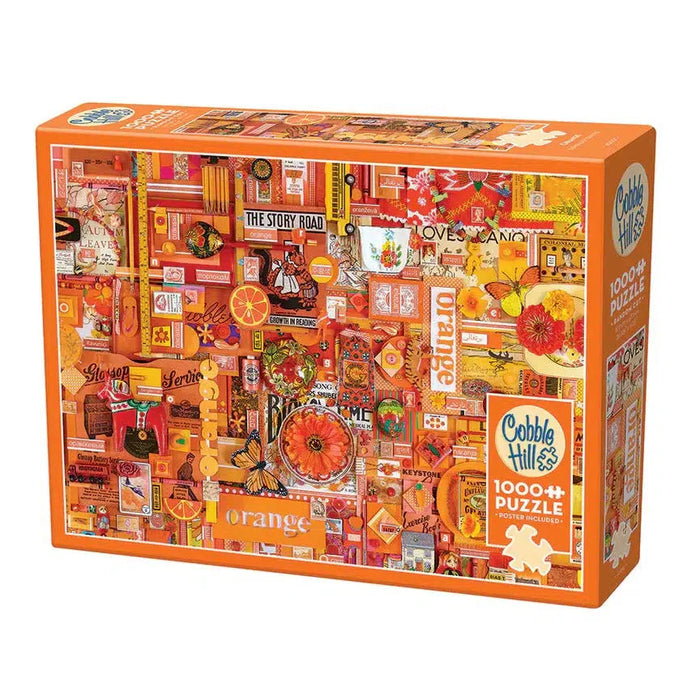 Orange 1000 Piece Jigsaw Puzzle Cobble Hill - for just $19.99! 