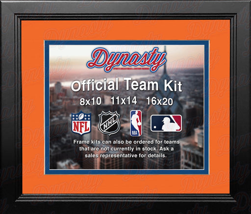 NHL Hockey Photo Picture Frame Kit - Edmonton Oilers (Orange Matting, Blue Trim) - for just $29.99! 
