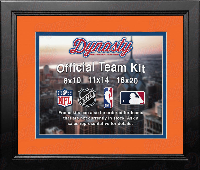 NHL Hockey Photo Picture Frame Kit - Edmonton Oilers (Orange Matting, Blue Trim) - for just $29.99! 