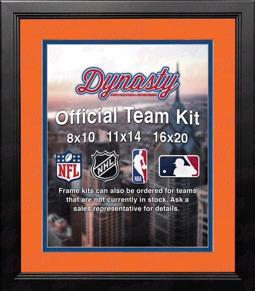 NHL Hockey Photo Picture Frame Kit - Edmonton Oilers (Orange Matting, Blue Trim) - for just $29.99! 