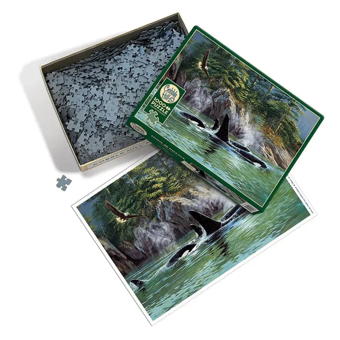 Orcas 1000 Piece Jigsaw Puzzle Cobble Hill - for just $19.99! 