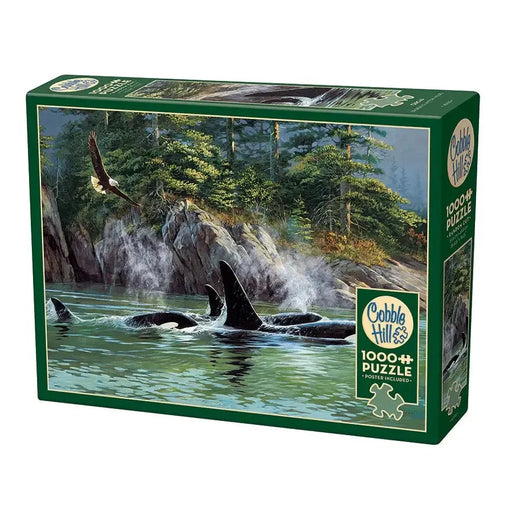 Orcas 1000 Piece Jigsaw Puzzle Cobble Hill - for just $19.99! 