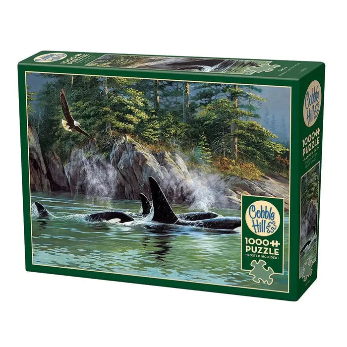 Orcas 1000 Piece Jigsaw Puzzle Cobble Hill - for just $19.99! 