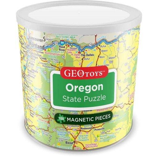 Oregon State 100 Piece Magnetic Jigsaw Puzzle Geotoys - for just $11.99! 