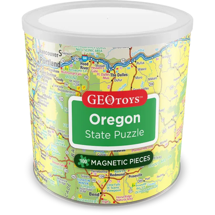 Oregon State 100 Piece Magnetic Jigsaw Puzzle Geotoys - for just $11.99! 