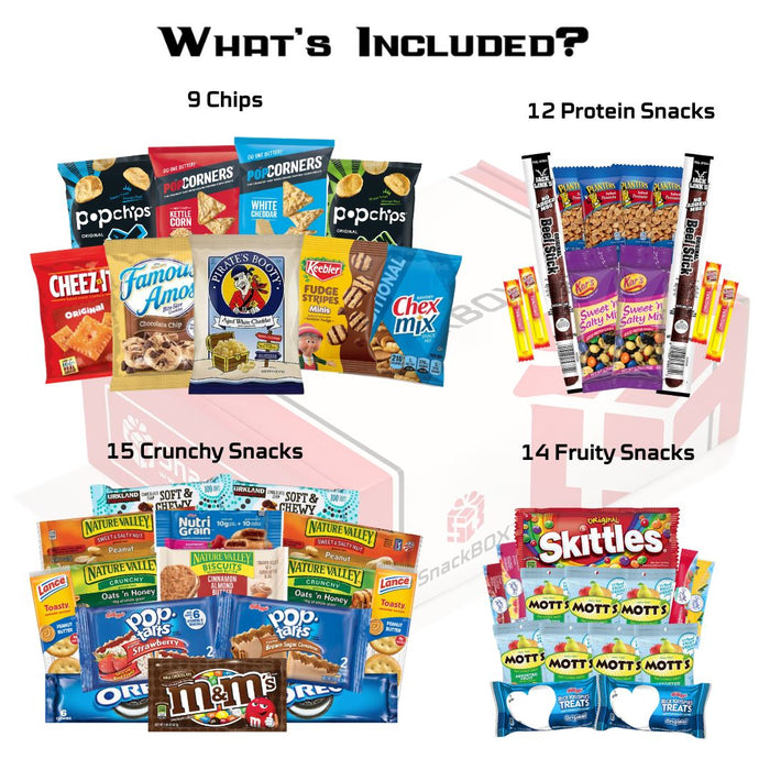 Original SnackBOX Care Package (50 Snacks) - for just $46.99! 