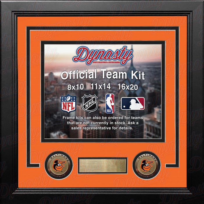 Baltimore Orioles Custom MLB Baseball 8x10 Picture Frame Kit (Multiple Colors) - Premium Custom Framing - Just $29.99! Shop now at Retro Gaming of Denver