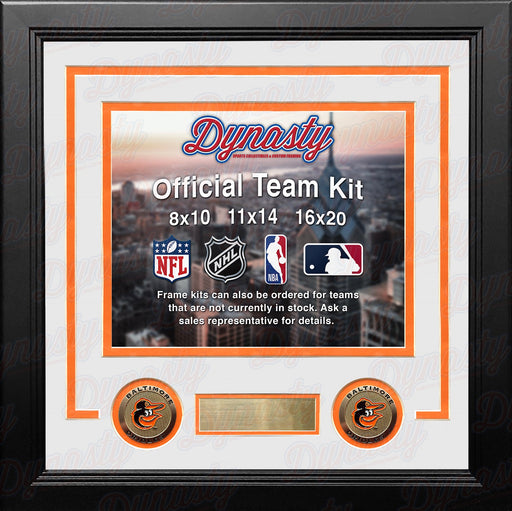 Baltimore Orioles Custom MLB Baseball 8x10 Picture Frame Kit (Multiple Colors) - for just $29.99! 