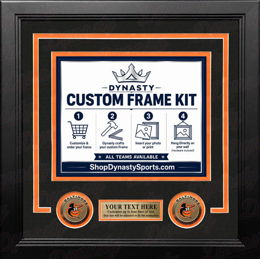 Baltimore Orioles Custom MLB Baseball 11x14 Picture Frame Kit (Multiple Colors) - for just $47.99! 