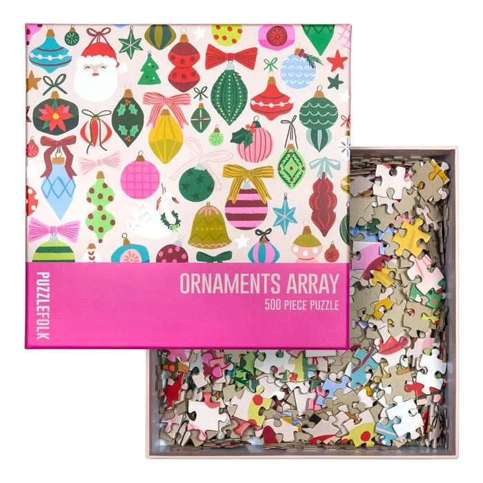 Ornaments Array 500 Piece Jigsaw Puzzle PuzzleFolk - for just $25.99! 