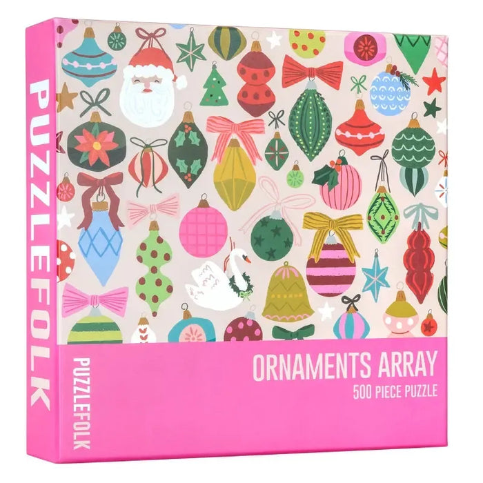 Ornaments Array 500 Piece Jigsaw Puzzle PuzzleFolk - for just $25.99! 
