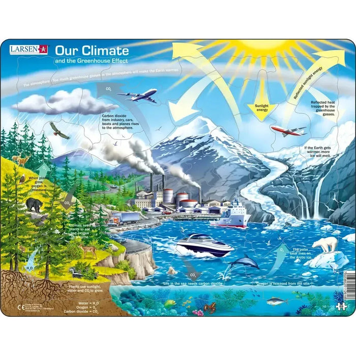 Our Climate & the Greenhouse Effect 69 Piece Tray Jigsaw Puzzle Larsen - for just $11.99! 