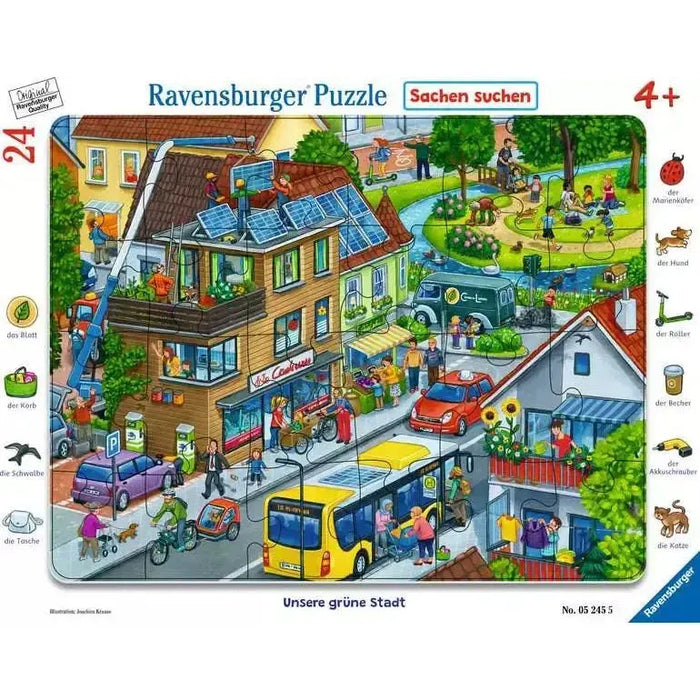 Our Green City "Seek & Find" 24 Piece Tray Jigsaw Puzzle Ravensburger - for just $9.99! 