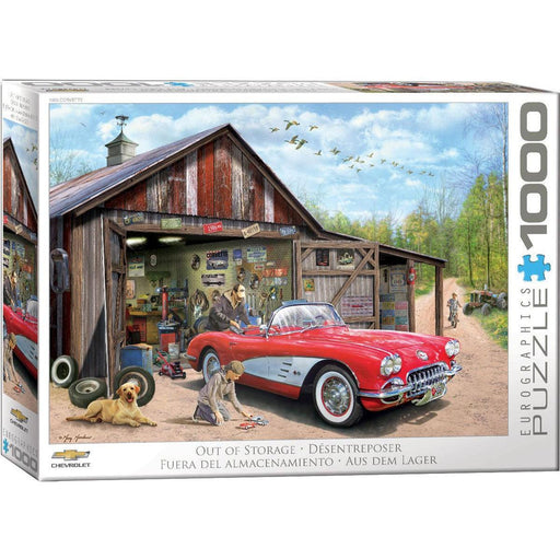 Out of Storage Corvette 1000 Piece Jigsaw Puzzle Eurographics - for just $21.99! 
