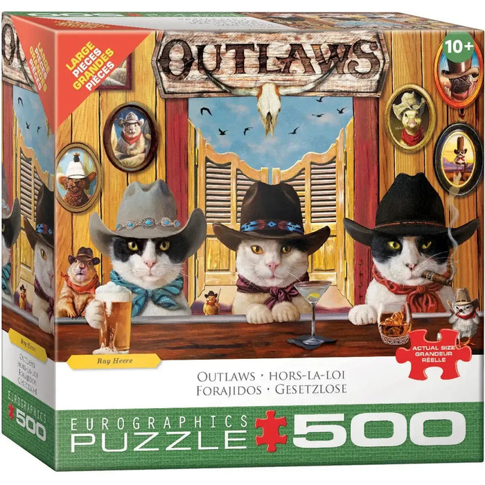Outlaws 500 Piece Jigsaw Puzzle Eurographics - for just $17.99! 