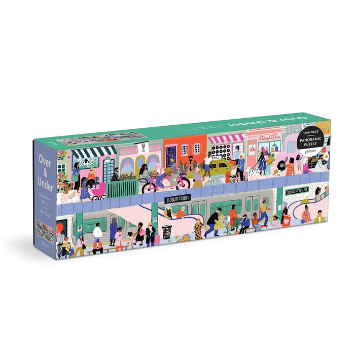 Over & Under 1000 Piece Panoramic Jigsaw Puzzle Galison - for just $19.99! 