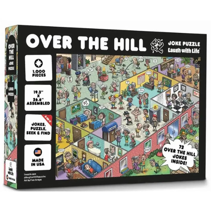 Over the Hill "Laugh with Life" 1000 Piece Jigsaw Puzzle Livuzzle - for just $24.99! 