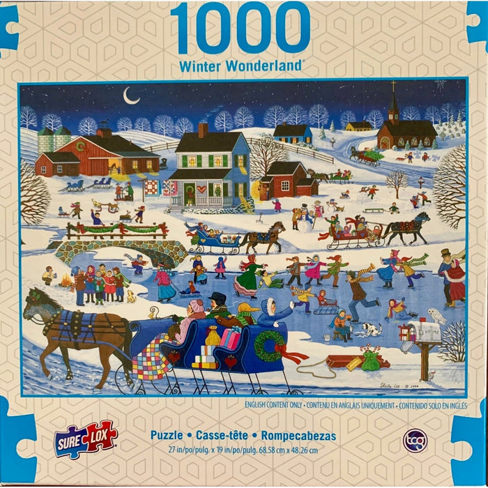 Over the River Winter Wonderland 1000 Piece Jigsaw Puzzle Sure Lox - for just $14.99! 