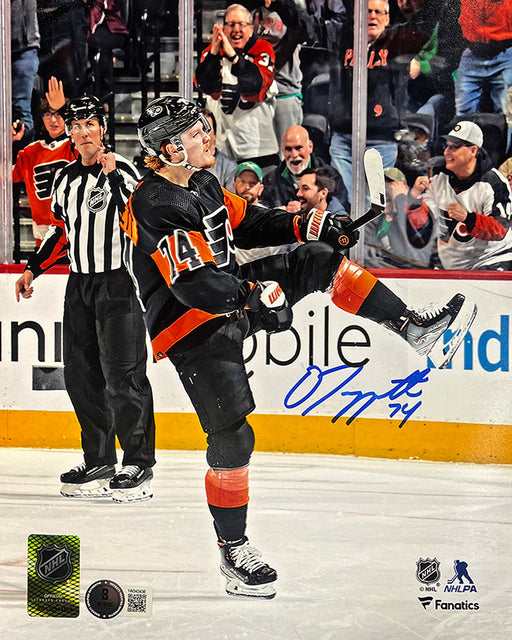 Owen Tippett Goal Celebration Philadelphia Flyers Autographed 11" x 14" Hockey Photo - for just $49.99! 