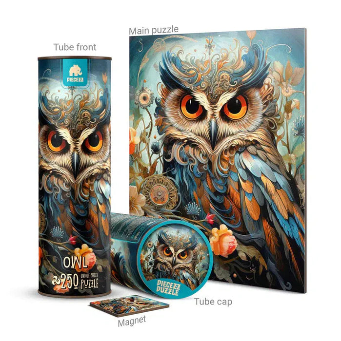Owl 250 Piece Wooden Jigsaw Puzzle Geek Toys - for just $49.99! 