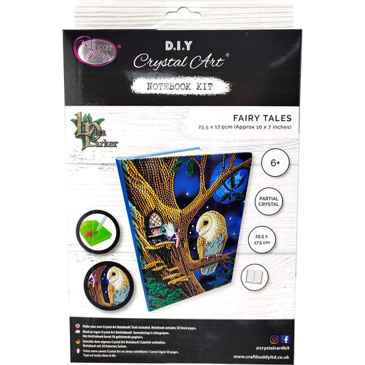 Owl and Fairy Tree Crystal Art Notebook Kit Craft Buddy - for just $15.99! 