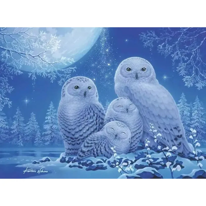 Owls in Moonlight 500 Piece Glow in the Dark Jigsaw Puzzle Ravensburger - for just $19.99! 