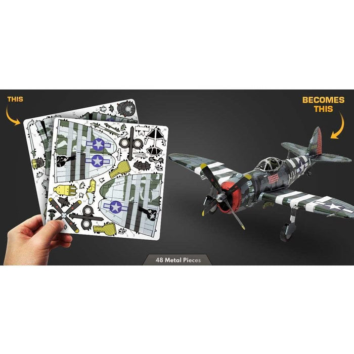 P-47 Thunderbolt 3D Steel Model Kit Metal Earth - for just $11.99! 
