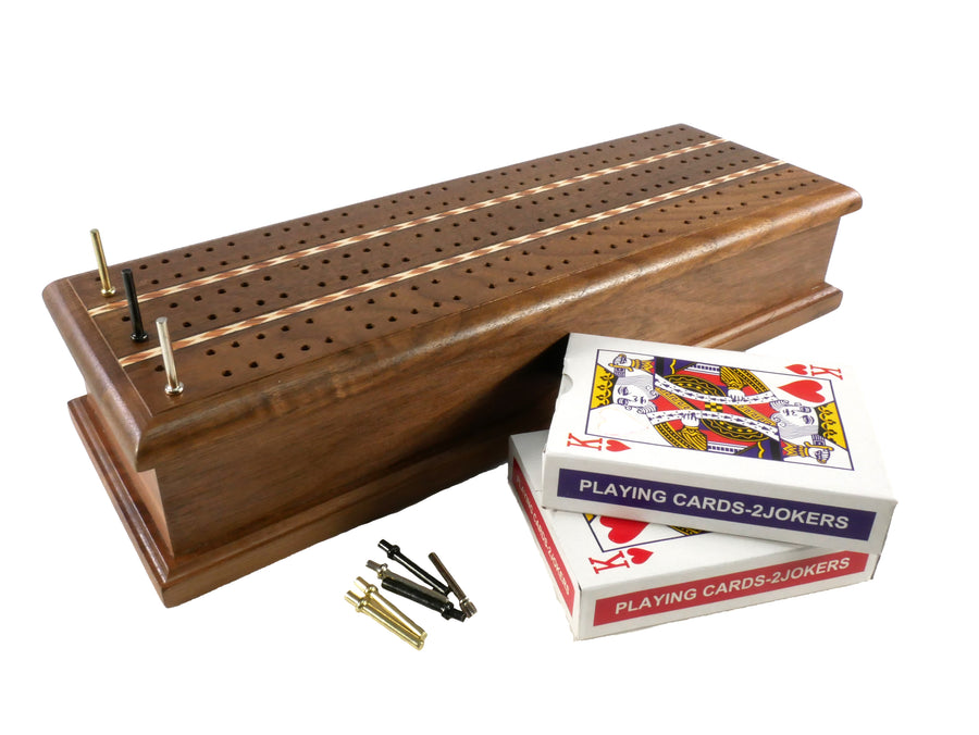 Cribbage - Inlaid Cribbage Box with Cards - for just $69.99! 