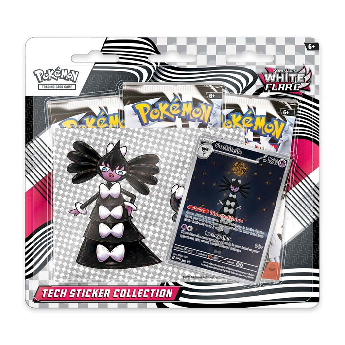 Pokemon: Scarlet & Violet - Black Bolt & White Flare - White Flare Tech Sticker Collection - for just $35! 