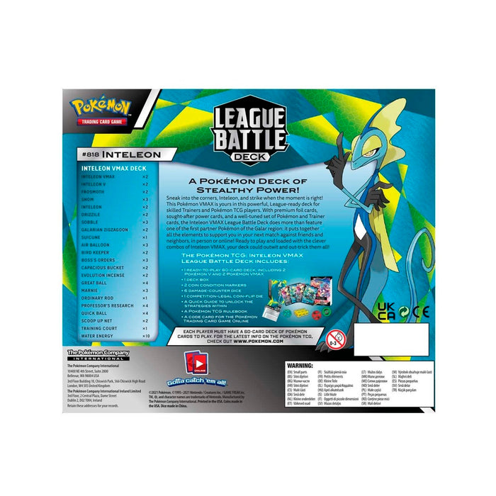 Pokémon TCG: Inteleon VMAX League Battle Deck - Premium  - Just $24.99! Shop now at Retro Gaming of Denver