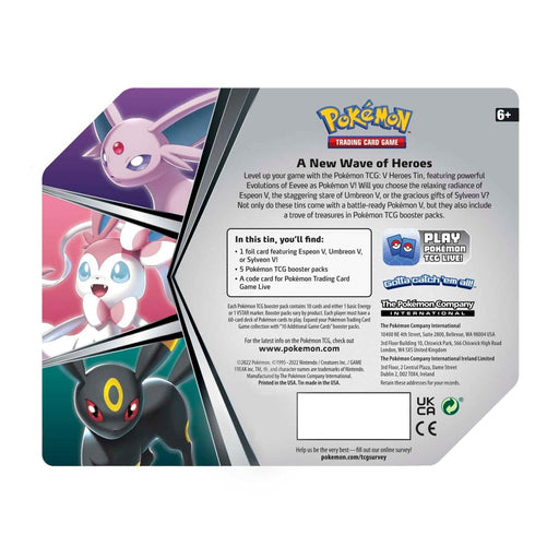 Pokémon TCG: V Heroes Tin (Umbreon V) - Premium Pokemon Tins - Just $24.99! Shop now at Retro Gaming of Denver
