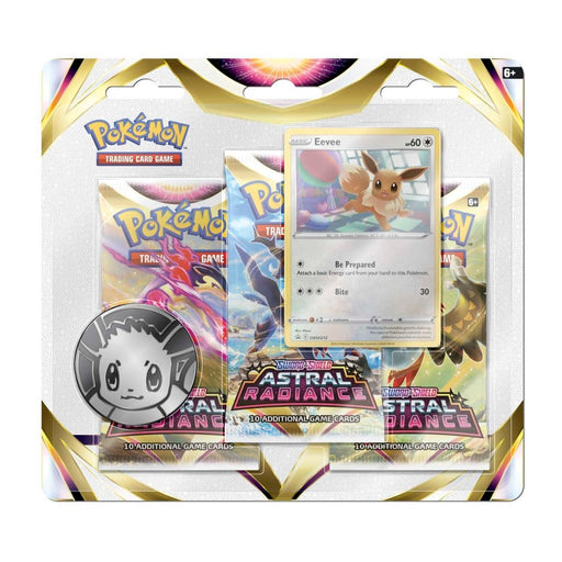 Pokémon TCG: Sword & Shield - Astral Radiance Eevee 3 Booster Blister Pack - Premium blister pack - Just $12.99! Shop now at Retro Gaming of Denver