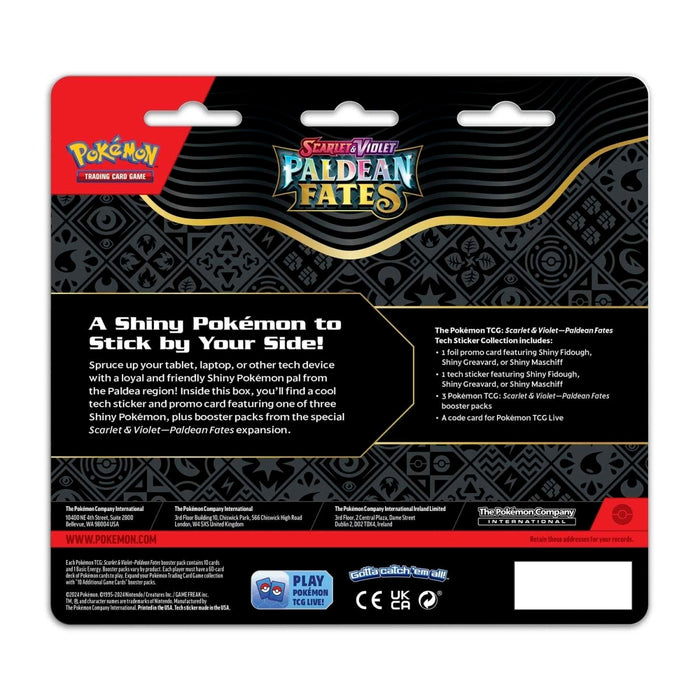Pokemon: Scarlet & Violet - Paldean Fates Tech Sticker Collection - Shiny Maschiff - for just $49.99! 
