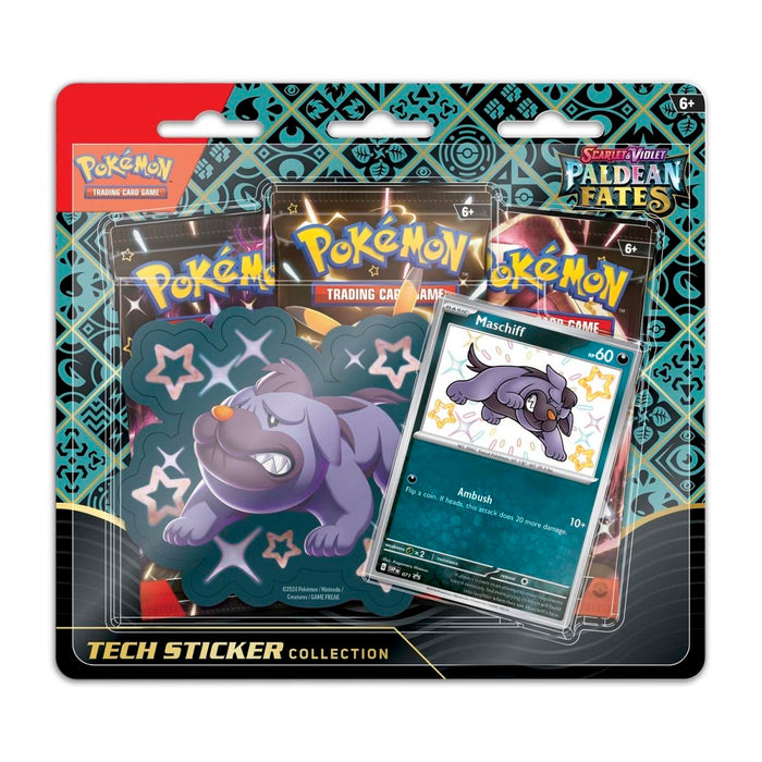 Pokemon: Scarlet & Violet - Paldean Fates Tech Sticker Collection - Shiny Maschiff - for just $49.99! 