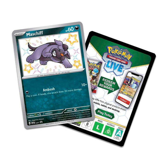 Pokemon: Scarlet & Violet - Paldean Fates Tech Sticker Collection - Shiny Maschiff - for just $49.99! 