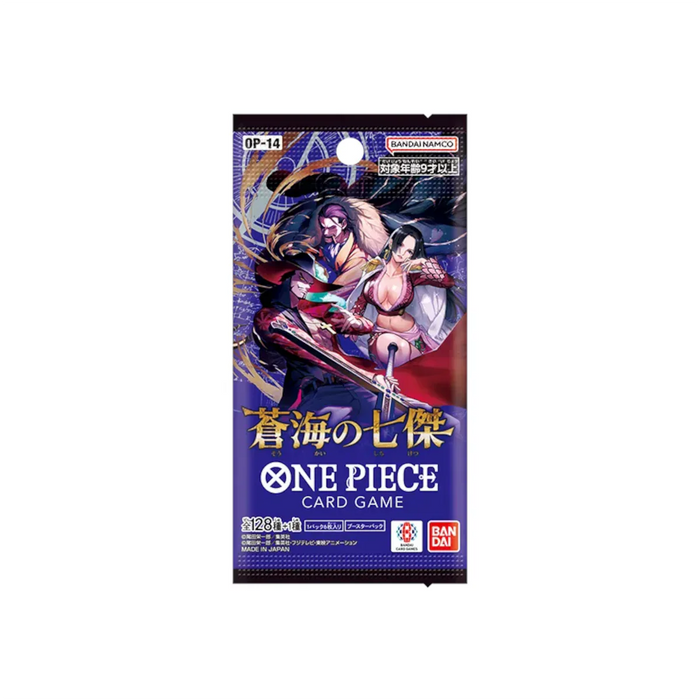 One Piece TCG OP-14 Seven Heroes of the Blue Sea Japanese Booster Pack - Bandai | Shop Retro Video Games and More - Retro Gaming of Denver One Piece TCG OP-14 Seven Heroes of the Blue Sea Japanese Booster Pack - Bandai | Shop Retro Video Games and More - Retro Gaming of Denver