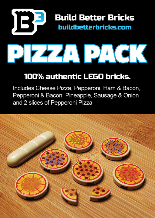 Pizza Pack made using LEGO parts - B3 Customs - Just $11.99! Shop now at Retro Gaming of Denver