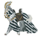 Papo France: Medieval - Tournament Horse - Draped - Silver - for just $9.99! 